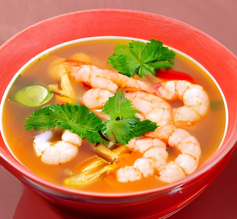 Рецепт супа Том Ям с кокосовым молоком и креветками дома