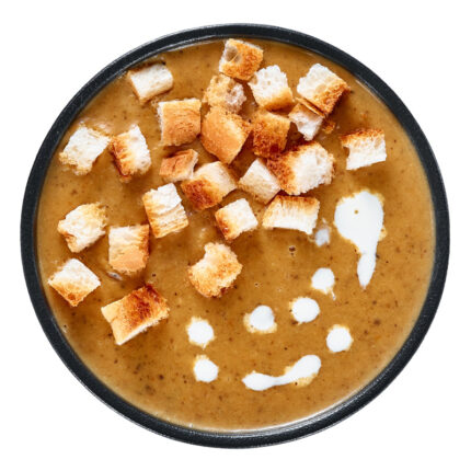 Крем суп грибной