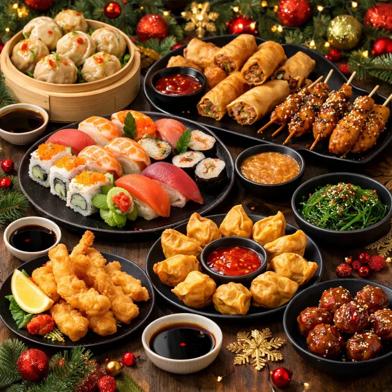 Азиатские закуски на новогодний стол