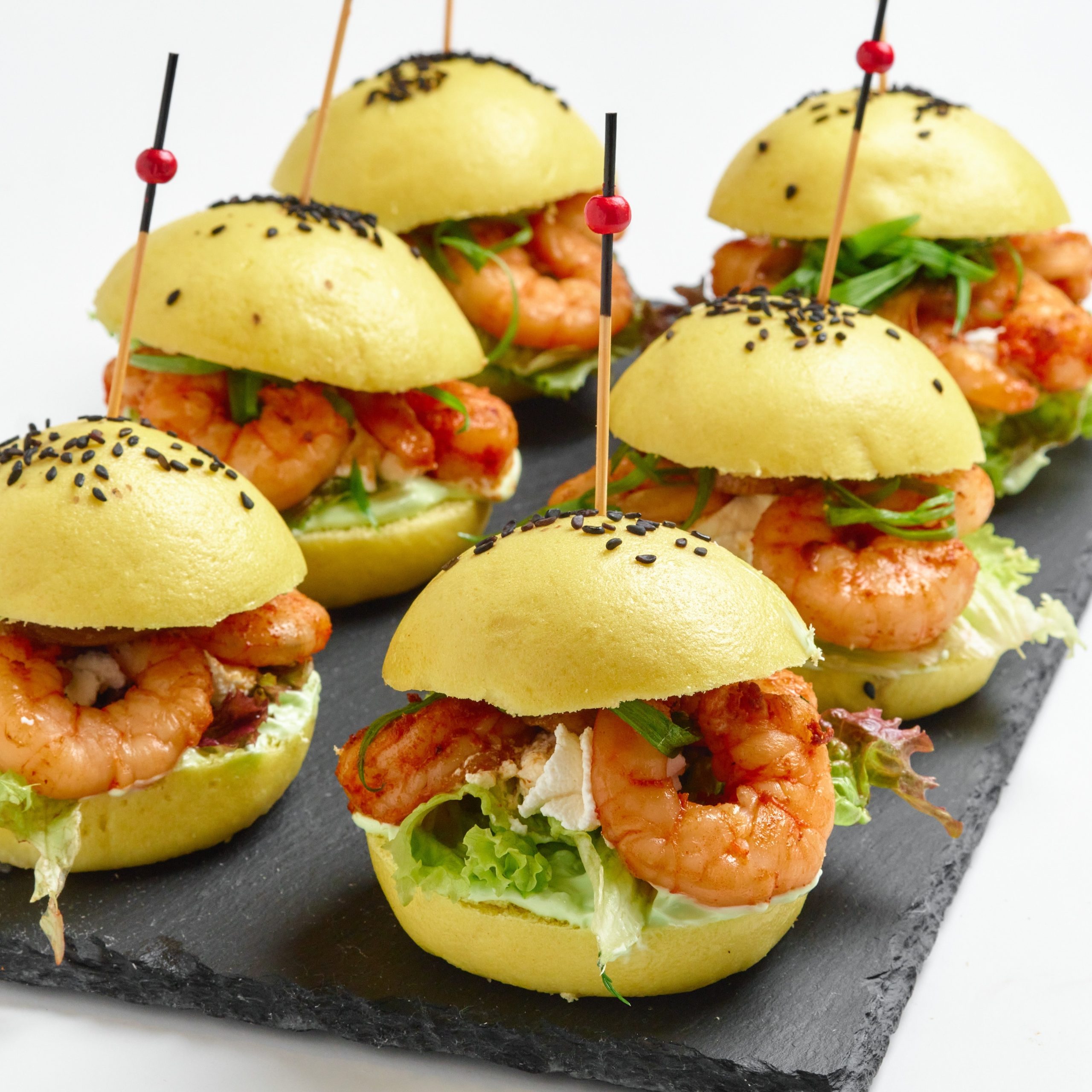 Мини Бургеры с креветкой 6 штук