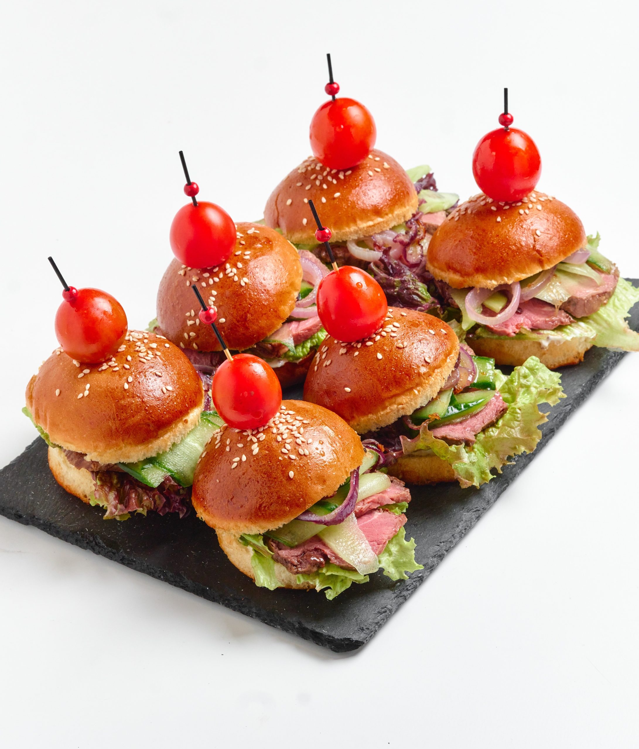 Мини Бургеры с ростбифом 6 штук