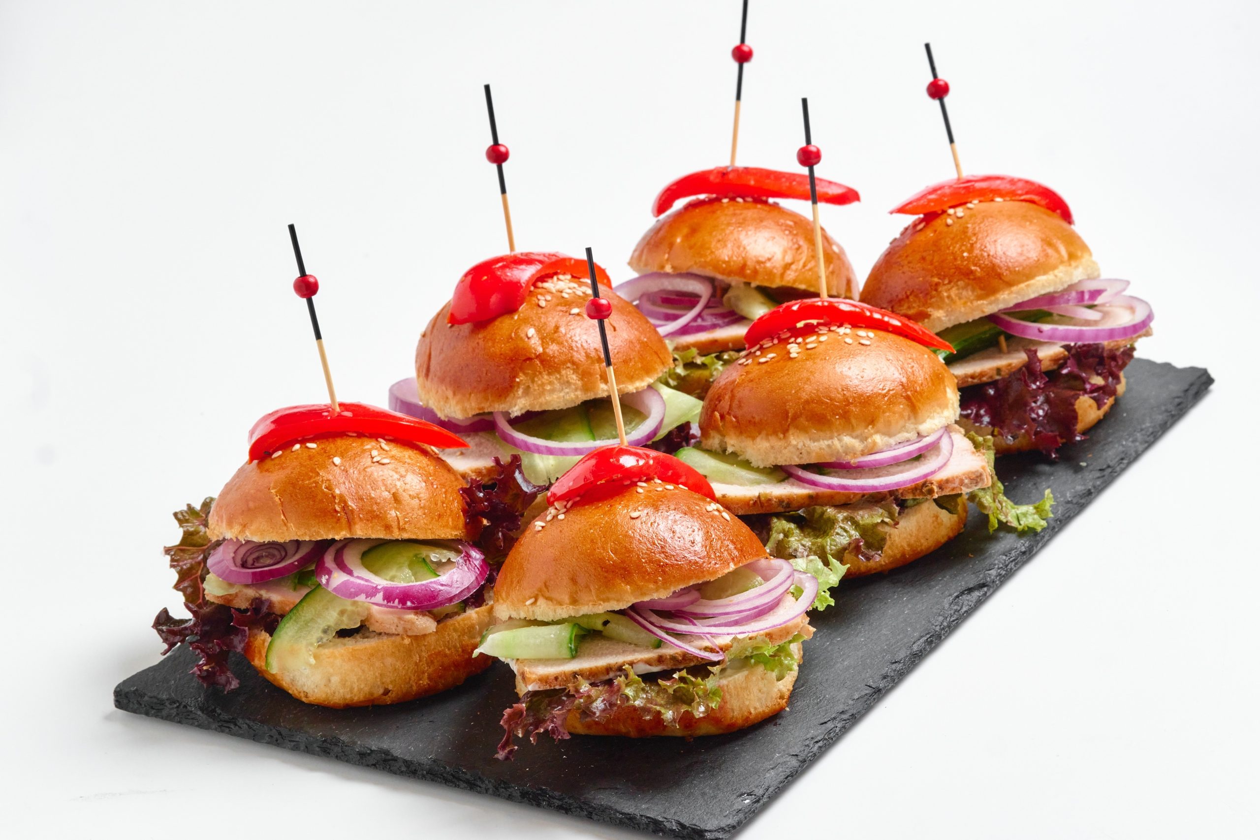 Мини Бургеры с бужениной 6 штук