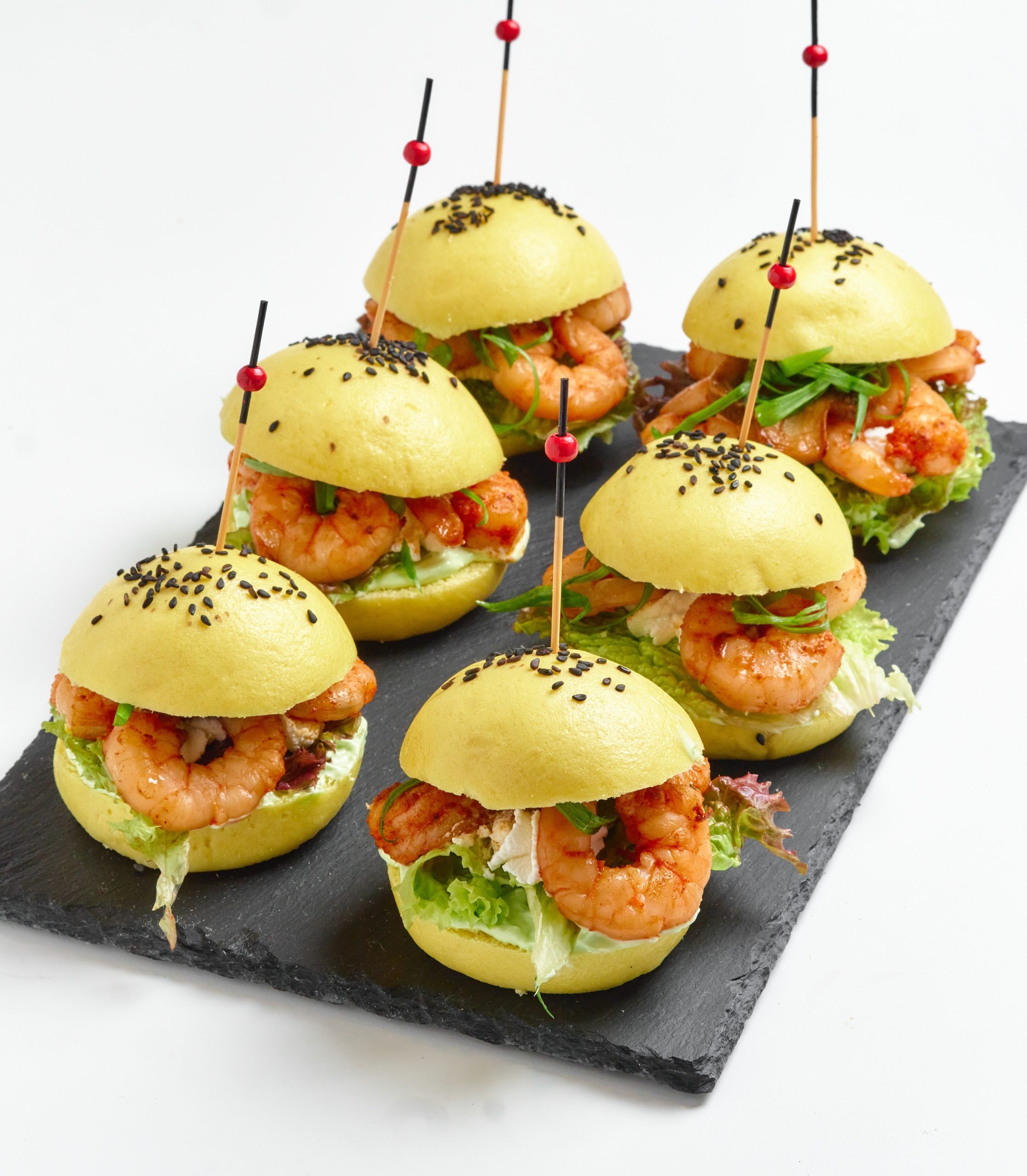 Мини Бургеры с креветкой 6 штук